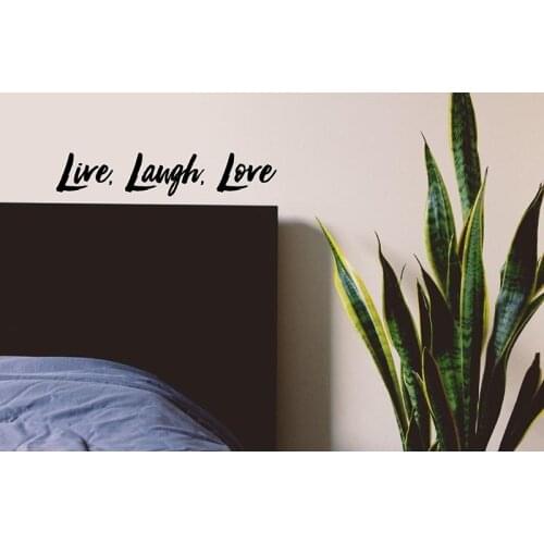 Bedroom window Decal Live Laugh Love Home Vinyl Art Sticker decal stickers 17.5cm