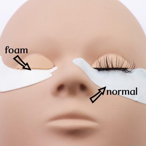 TDANCE Foam Eye Patches for Eyelash Extension Makeup 50pcs/bag Under Eye Flower Shape Soft Cosmetic Salon Gentle Makeup Tools