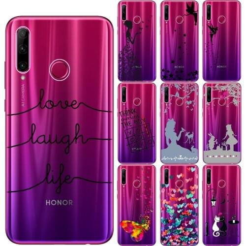 TinkerBell Princess Butterfly Cat Soft TPU Case Cover For Huawei Mate 20 30 Lite Pro Honor 9 10 20 Lite Pro 10i 20i 8X 9X