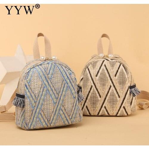 YYW Women's Wicker Backpacks