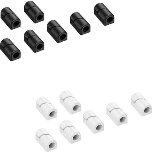 Big deal 20 Pcs Cable Holder Clips, Cable Management Cord Organizer Clips Silicone Self Adhesive for Desktop USB Charging Cable