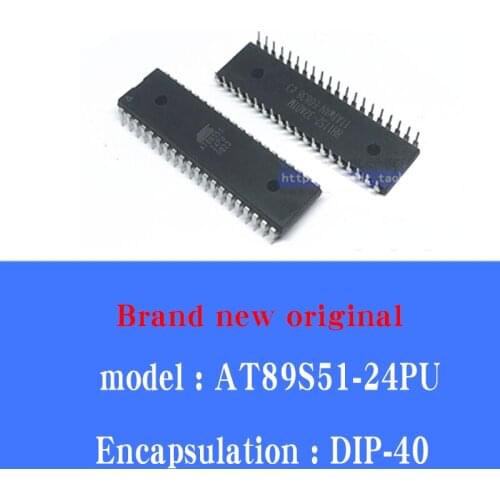 5/pcs Lot Original genuine straight plug AT89S51-24PU DIP-40 8-bit flash memory microcontroller
