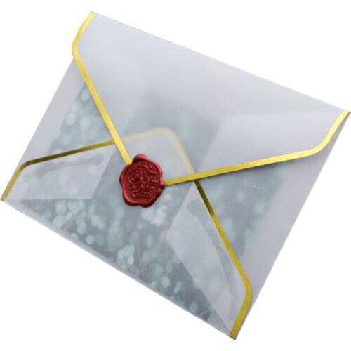 50pcs 17.5x12.5cm Transparent Sulfuric Acid Paper Envelope DIY Multifunction lovely Gift