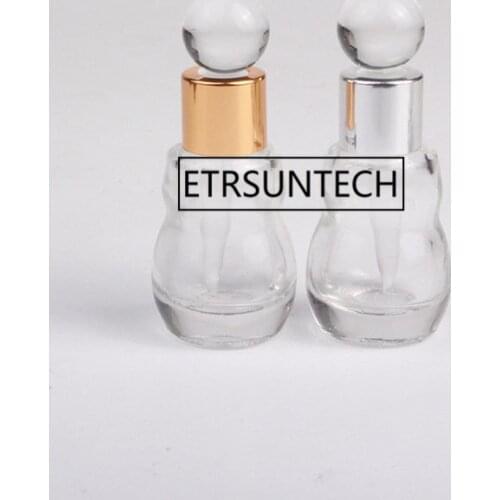 6ml Mini Transparent Perfume Glass Bottle With Dropper Portable Empty Refillable Travel Bottle F1747