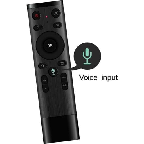 2.4G Wireless Air Remote Mouse Voice Input Remote Control Built-in 3-Gyro 3-Gsensor with USB Receiver for TV HTPC PC Projector