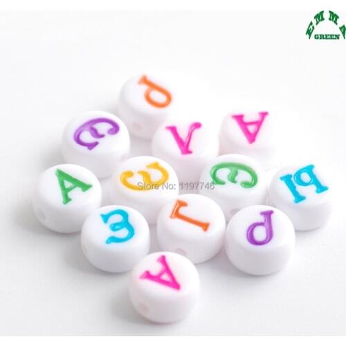 Beads for Kids Russian Letter Beads for Jewelry Making 4*7mm 3600pcs Russia Beads with Letters Beads for Bracelets Round Beads