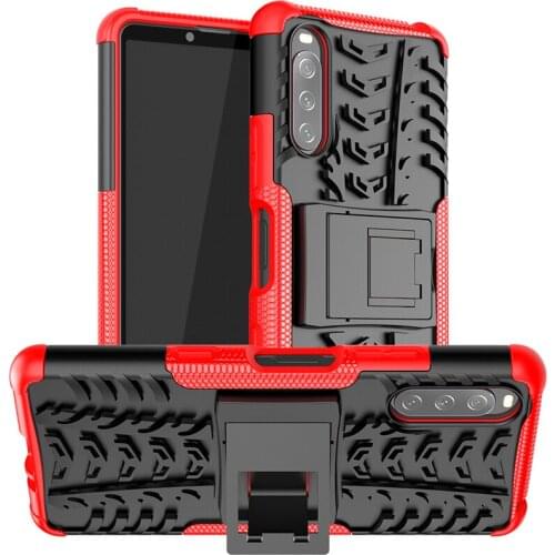 For Sony Xperia 10 III Case Armor Rubber Folding Kickstand Bumper Case For Sony Xperia 10 III Cover for Sony Xperia 10 III 10II