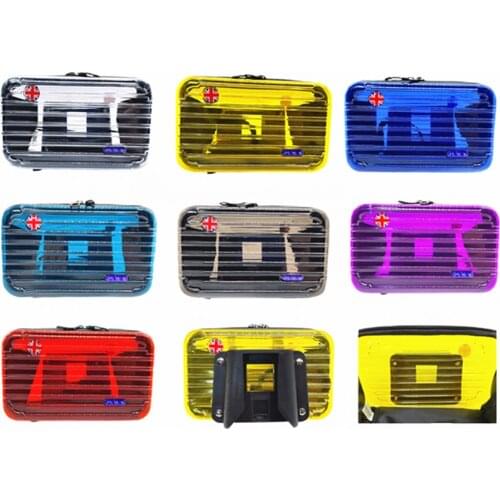 For Brompton Bike Front Bag Pig Nose Bags Transparent Mini Suitcase 412 Folding Bicycle Storage Mobile Phone Box