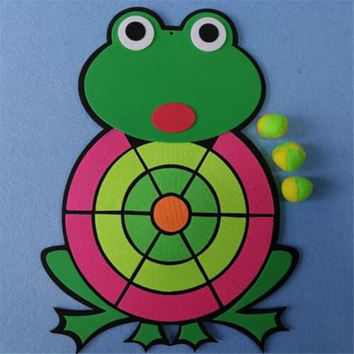 Darts Plastic Dart Board Set Kid Ball Target Game For Children Security Toy Sticky Ball Darts Board Accessories 1 Board 3 Balls