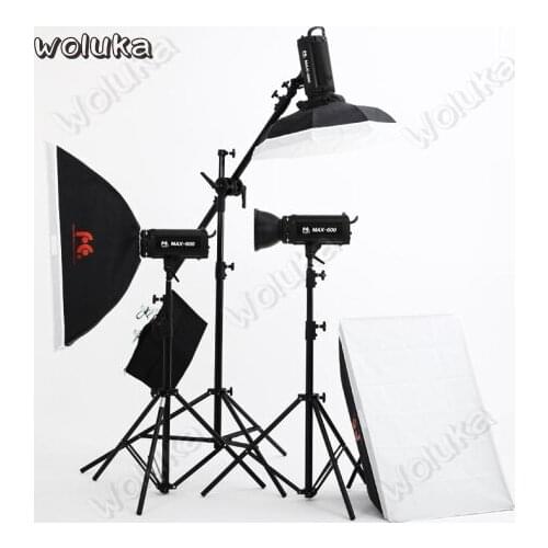 Falconeyes MAX-600W Flash Studio Light Small Studio Light Photography kit Portrait Three Light Set CD50 T06