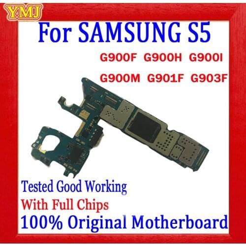 Good Tested For Samsung Galaxy S5 G900F G900H G900I Motherboard Android System, Original unlocked Logic board