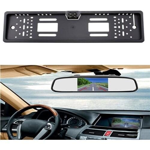 4.3"LCD reversing camera License plate frame camera CCD car rear view camera license plate frame rearview image system 7"LCD
