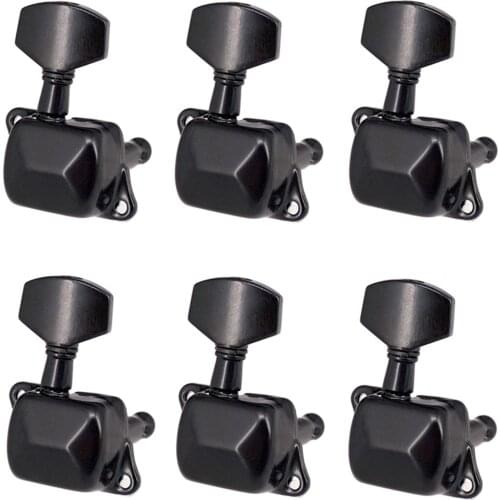 6 Pieces Guitar String Tuning Pegs Semi-closed Tuning Machine Machine Heads Tuners for Electric Guitar Acoustic Guitar 6 Right