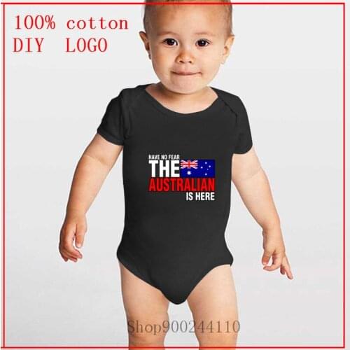 Cute Newborn Have No Fear The Australian Is Here Children Baby Girl Clothes Baby Bodysuit Infant Beby Jumpsuits Summer Clothing