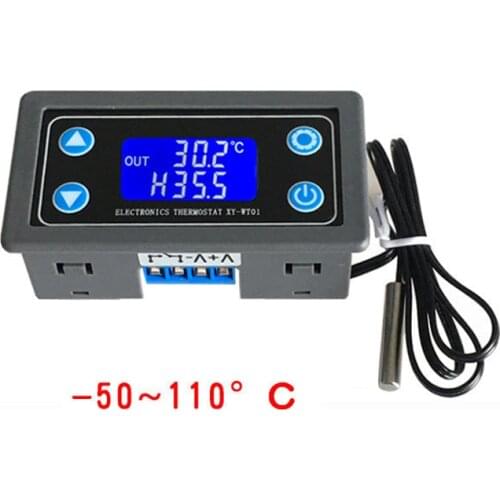 6~30v/220v XY-WT01 Temperature Controller Digital LED Display Heating/Cooling Regulator Thermostat Switch -50~110C