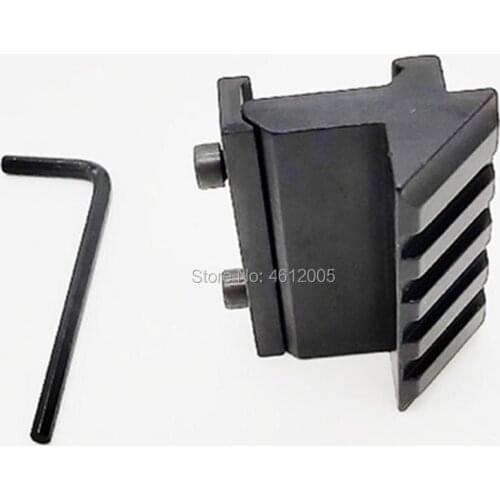 Scope Mount 45 degree picatinny rail mount Angle Offset Holder to 20mm Picatinny Weaver Rail Gun Laser/Flashlight Base Adapter
