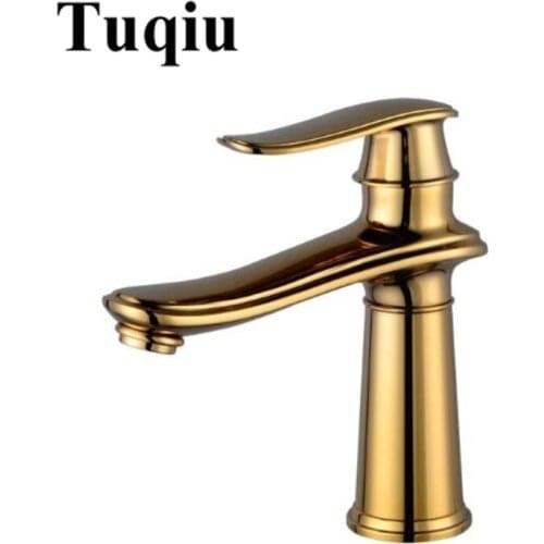 Vidric brass Basin Faucet hot and cold Water Faucet single lever gold bathroom sink faucet basin tap