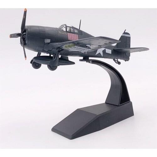 Diecast 1:100 Scale F6 Plane Model Toy F6F US Air Force Fighter Model Alloy Plane Aircraft Souvenir Ornaments Display