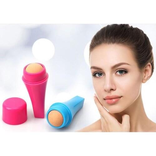 Oil Absorbing Facial Roller Skin Care Oil Control Rolling Stick Ball At-Home Volcanic Face Roller Face Skin Care Tool