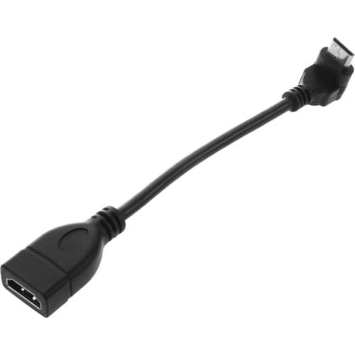 Mini HDMI Male to HDMI Female 90 degree Converter Connector Adapter Cable 1080P