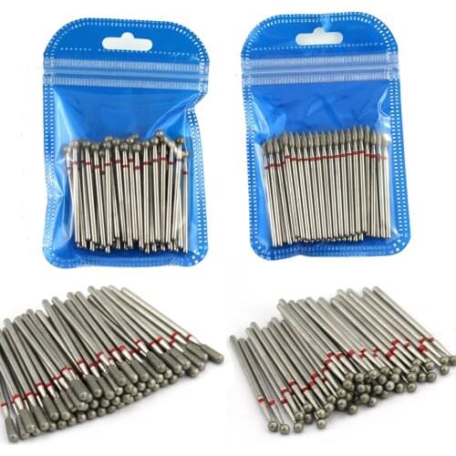 50pcs Diamond Nail Drill Bit Set Milling Cutter Electric Manicure Machine Drills Cuticle Remove Burr Nail Art Tools Accessory