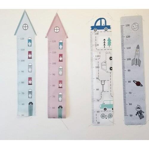 Wall Hanging Baby Height Chart Measure Ruler Wall Sticker Decorative Animal Style Ruler Child Kids Growth Chart for Bedroom