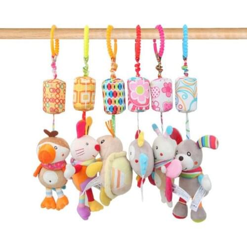 0-12 Months educational toys Bed Hanging Rattle toddler toys newborn toys Stroller Toy Rattles Mobile Trolley toys