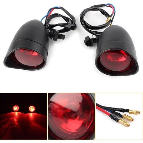 Motorcycel Turn Signal Lights Red Indicator Lamps Blinker For Harley Davidson DC 12V Universal