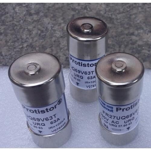 Fuses: FR27UQ69V63T 690Vac URQ 63A 6.921 CP URQ 27.60 63 V076309 / FR27UQ69V50T N075958 / FR27UQ69V80T W076310 aR