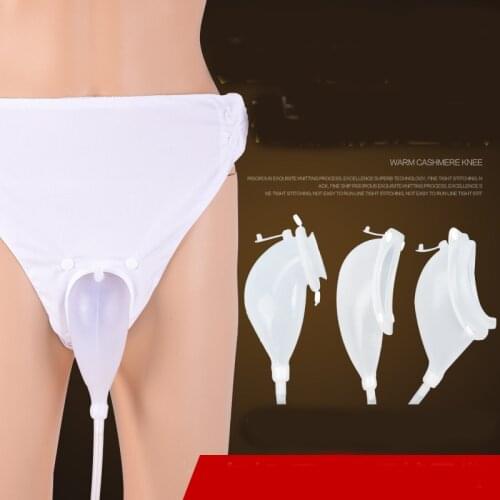 Male/female Urine receiver silicone urinal urine collection bag paralysis adult breathable urinary catheter urinals