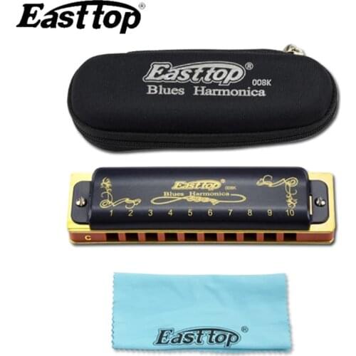 Easttop Professional T008K Harmonica Diatonic 10 Hole Armonica Blues Instrumentos Musicales Armonicas Mouth Ogan Easttop blues