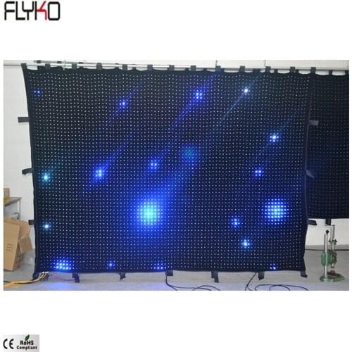 Professional lighting equipment P35mm 2x3m full color fire retardant fabric curtain and stage