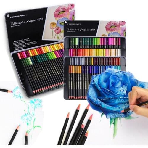 120 Colors Professional Oil Colored Pencils Watercolor Pencils Set Drawing Painting Wood Color Pencil lapis de cor Art Supplies