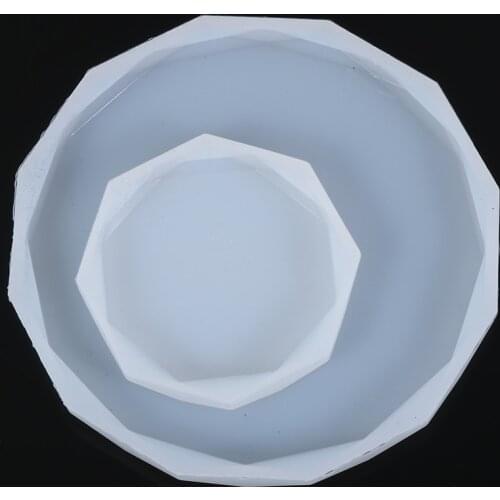 Transparent Silicone Mold DIY Round Heart Fruit Plate Mold Tray Mould UV Epoxy Resin Coaster Molds Handmade Jewelry Making Tools