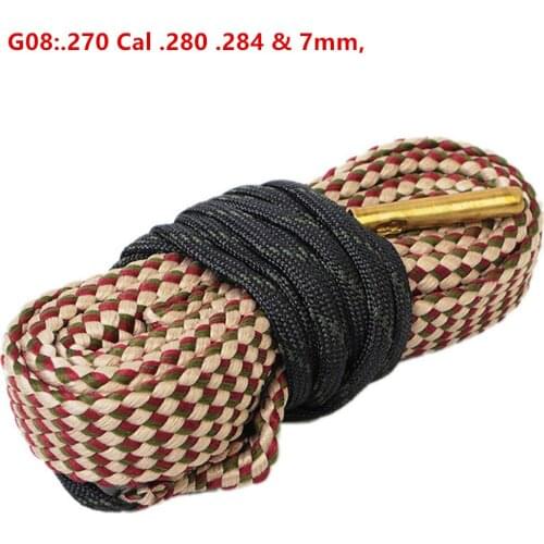 Airsoft Pistol Gun Core Cleaning Snake Rope Fit for.270 Cal .280 .284 & 7mm, Barrel Rifle Air Gun Core Cleaning Brush Tool