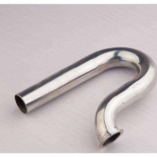 1PC Gasoline CAT Boat Model Parts L100mm Front Elbow Exhaust Pipe ID 20mm OD 22mm Stainless Steel Bend Tube Built-in Vent Pipes