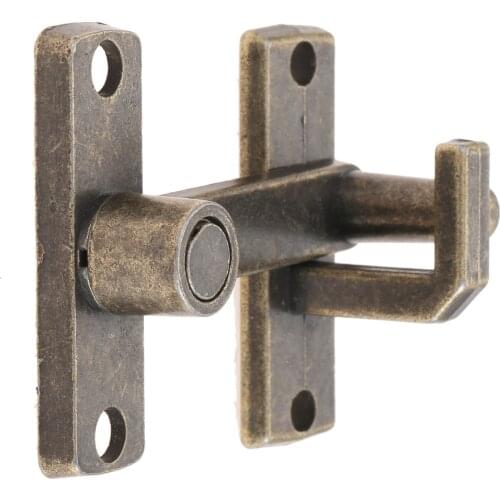 1 PC Bronze Guard Latch Bolt With Screws Sliding Window Door Lock Handle Metal Door Latch Home Safety Chain Door Home Hardware