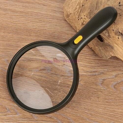 20pcs 3 LED Light 1.8X 5X Double lens Handheld Reading Magnifying Glass Lens Waterproof Microscope Magnifier Jewelry Watch Loupe