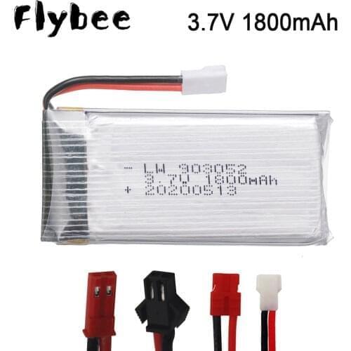 3.7v 1800mAh Battery for KY601S SYMA X5 X5S X5C X5SC X5SH X5SW X5HW X5UW M18 H5P HQ898 H11D H11C lipo Rechargeable battery