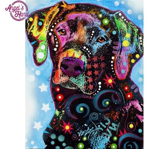 Diamond painting full square animal Cross Stitch Doodle dog 3d diamond Embroidery puzzle painting Rhinestone Mosaic wall Decor