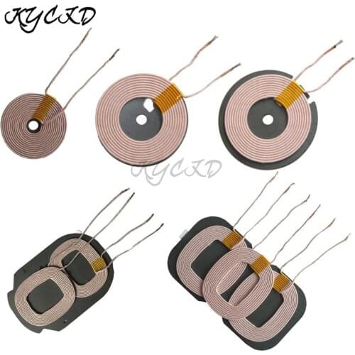 Wireless Charger Transmitter Coil Qi Standard Universal PCBA Circuit Coil 35mm 45mm 50mm 3 in 1 Coil Board