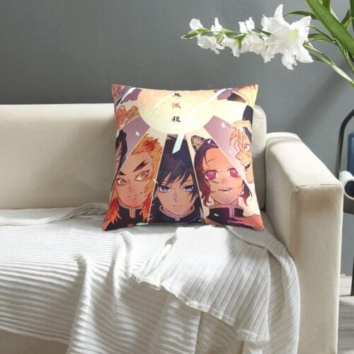 Demon Slayer_ Kimetsu No Yaiba pillowcase printed cushion cover sofa waist pillow pillow cover