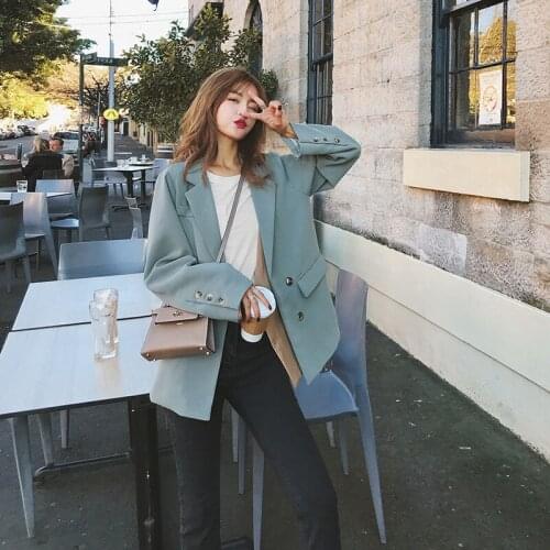 Elegant Office Lady Workwear Casual Blazer Top New Design Patchwork Loose Women Suit Blazer