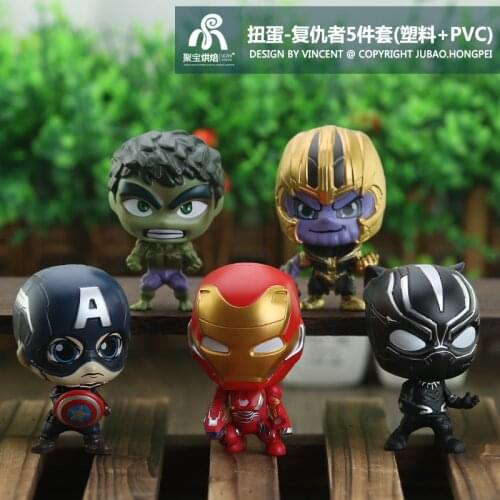 Marvel Avengers SpiderMan Ironman 3/5pcs/set 6-8cm Action Figure Posture Anime Decoration Collection Figurine Toy Model Children