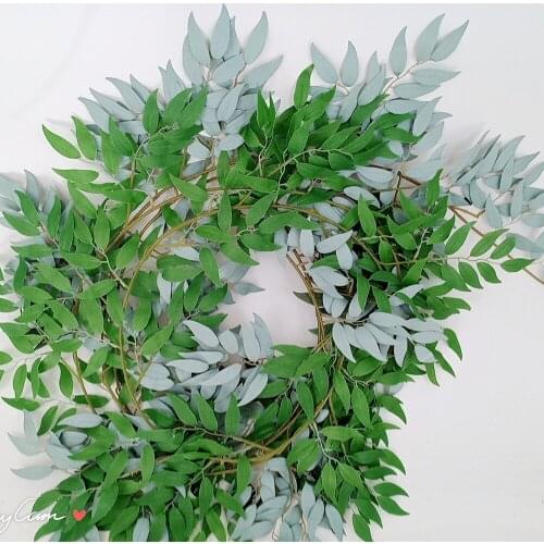 5Pcs/lot 1.7M Artificial Green Willow Leaves Rattan Home Wall Hanging Decoration Fake Plants Vine Wedding Background Arrangement