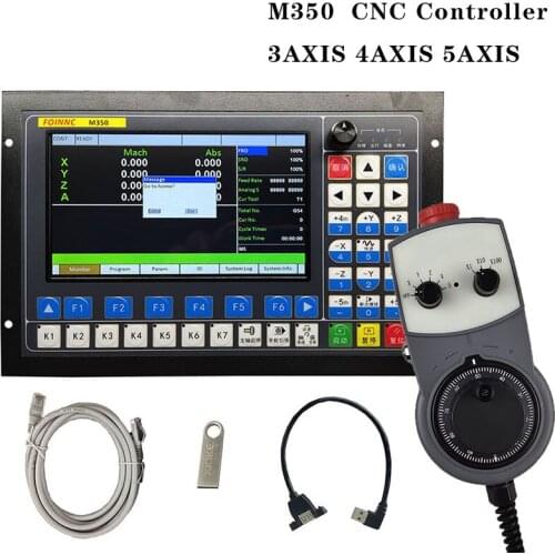 CNC kit M350 motion control system 3 axis 4 axis 5 axis Motor controller emergency stop electronic hand wheel engraving machine