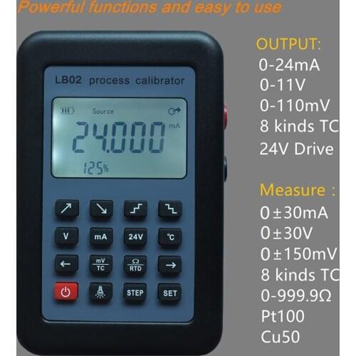 LB02 Multifunctional Calibrator Tester Resistance Current Voltmeter Portable Signal Generator