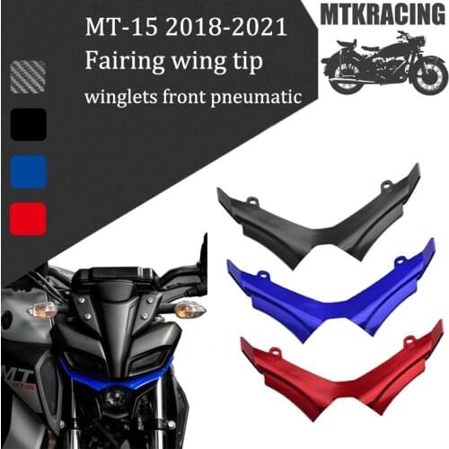 MTKRACING For YAMAHA MT15 MT-15 2017-2020 winglets front pneumatic fairing wing tip abs plastic protective cover