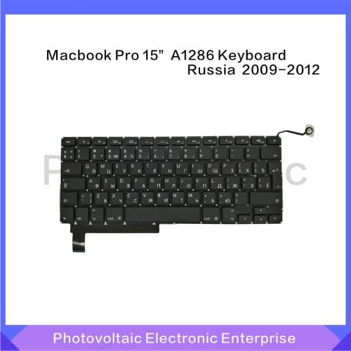 New Big Enter Russia Russian Keyboard For Macbook Pro 15" Unibody A1286 2009 2010 2011 2012