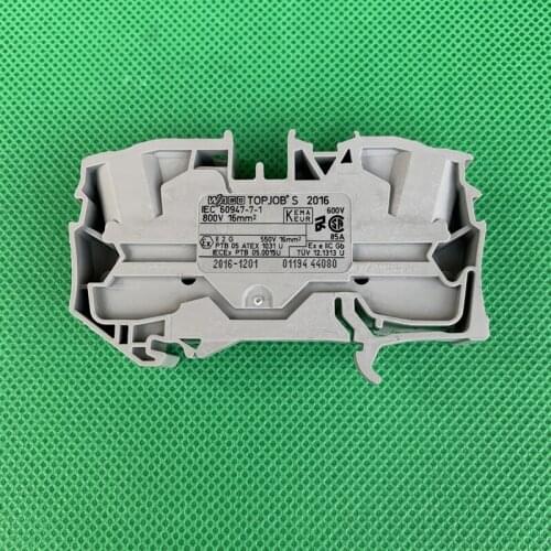 Original new 100% 2016-1201 2-wire 16 square self-locking spring terminal block connector